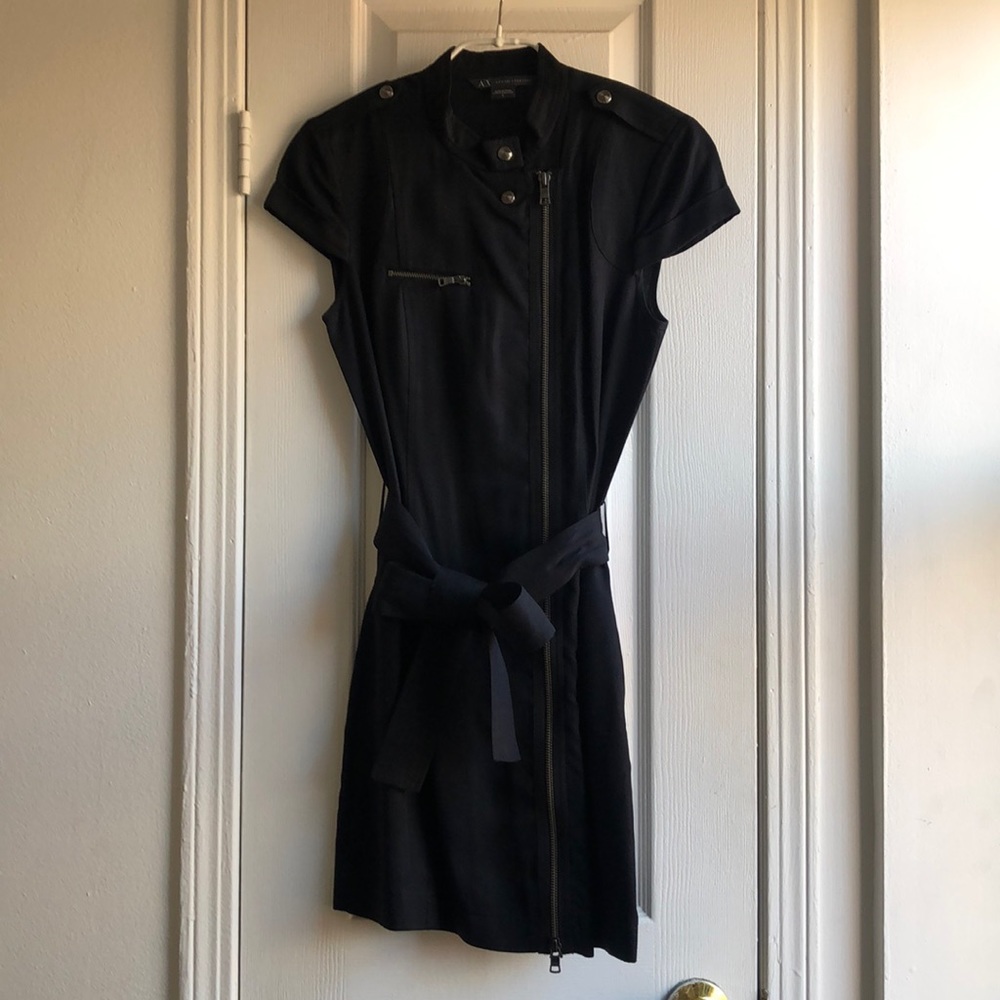Vintage black military dress - Armani Exchange, size 0